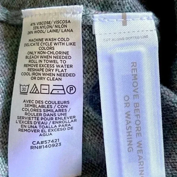 The Loft Women's Stitched Sleeve Sweater‎ Green Size XS - Picture 9 of 10